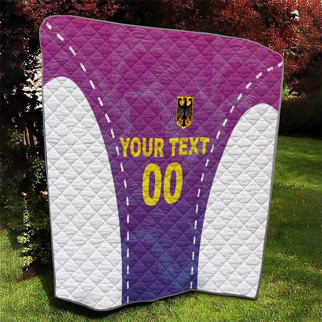 Custom Germany Football Quilt Pink Version - Wonder Print Shop