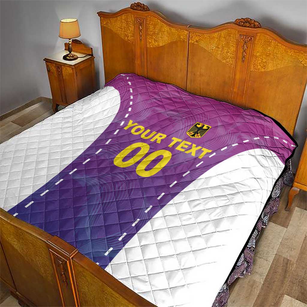 Custom Germany Football Quilt Pink Version - Wonder Print Shop