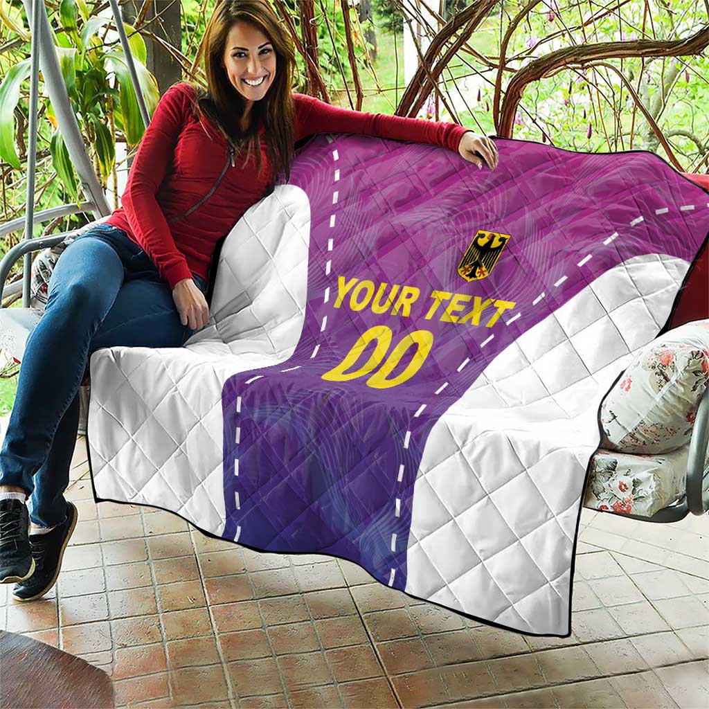 Custom Germany Football Quilt Pink Version - Wonder Print Shop
