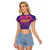 Custom Germany Football Raglan Cropped T Shirt Pink Version - Wonder Print Shop