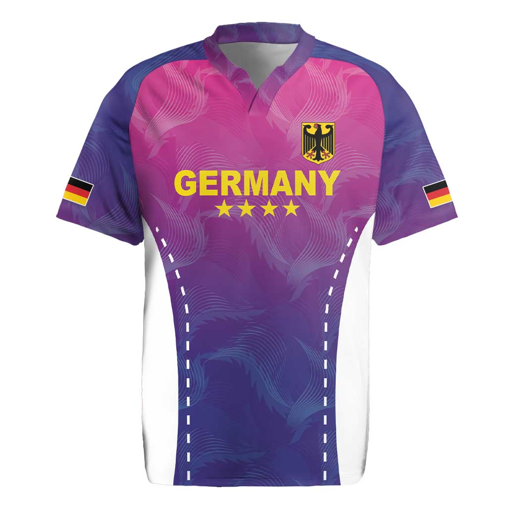 Custom Germany Football Rugby Jersey Pink Version - Wonder Print Shop