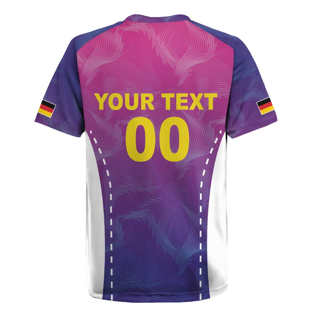 Custom Germany Football Rugby Jersey Pink Version - Wonder Print Shop