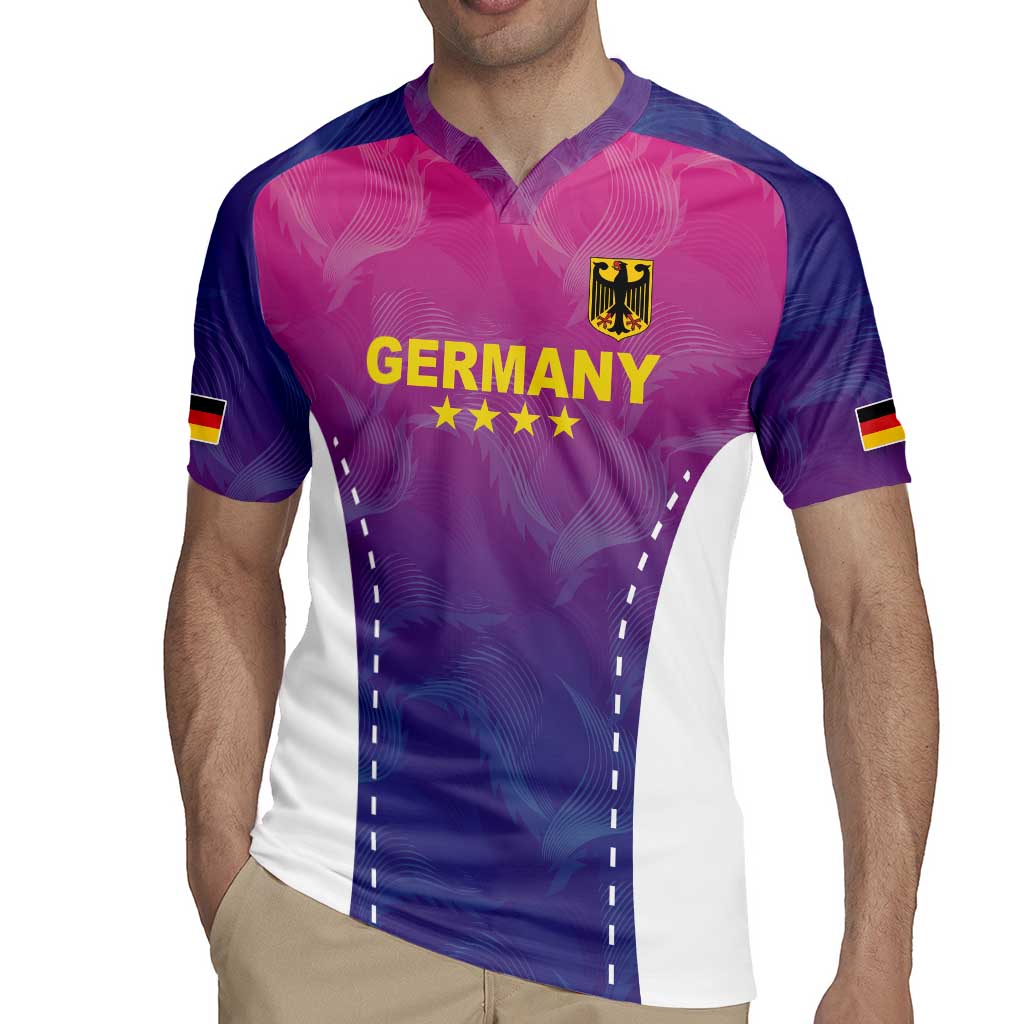 Custom Germany Football Rugby Jersey Pink Version - Wonder Print Shop