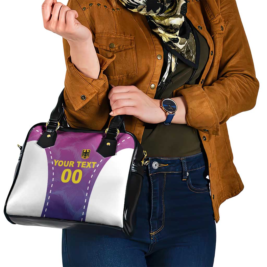Custom Germany Football Shoulder Handbag Pink Version