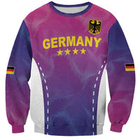 Custom Germany Football Sweatshirt Pink Version - Wonder Print Shop