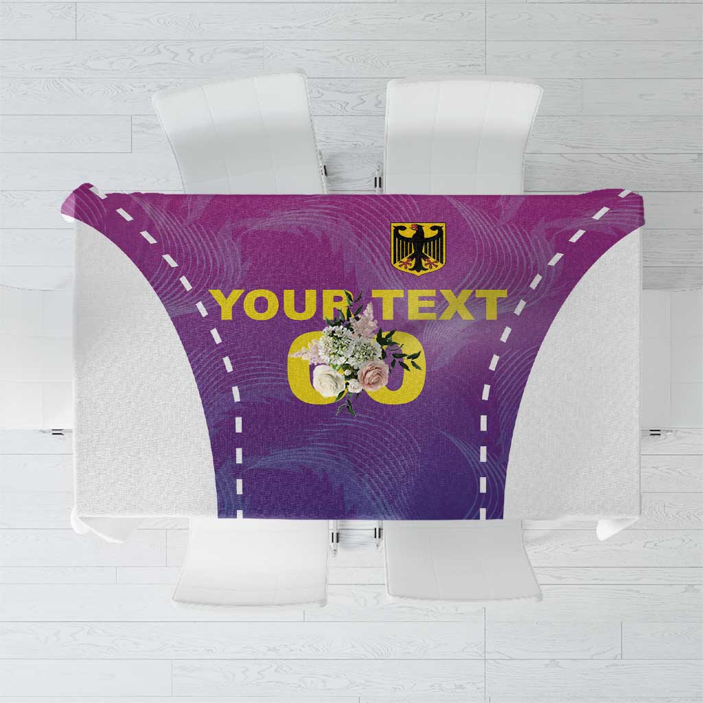 Custom Germany Football Tablecloth Pink Version - Wonder Print Shop