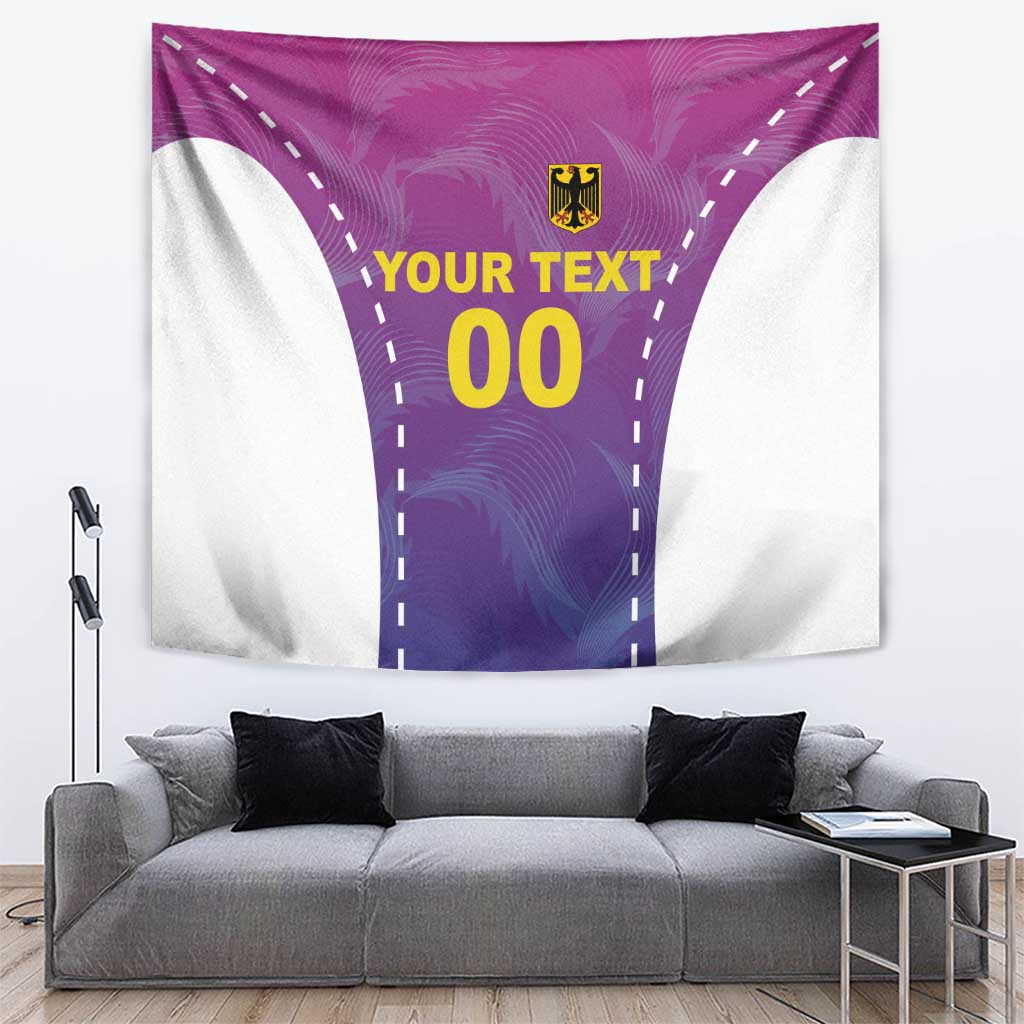Custom Germany Football Tapestry Pink Version - Wonder Print Shop