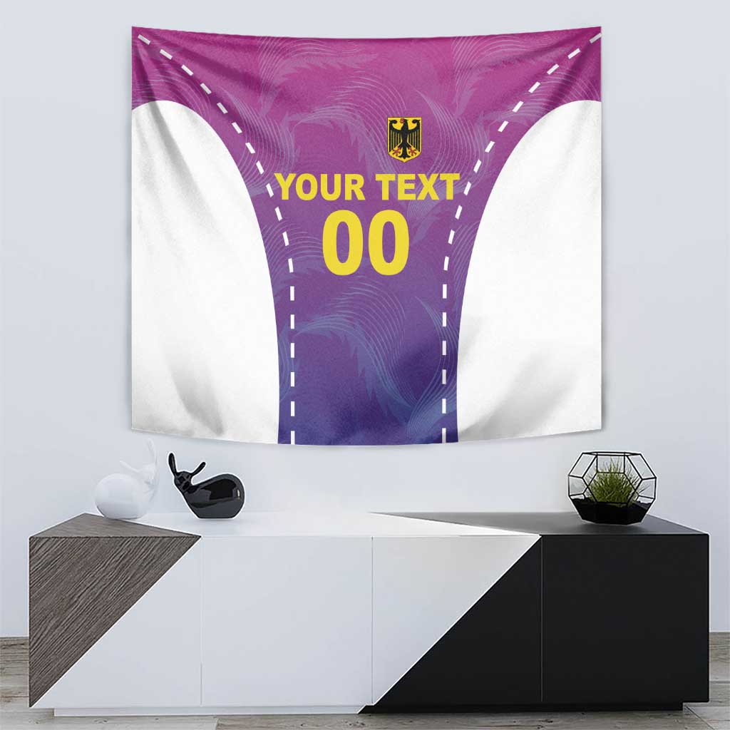 Custom Germany Football Tapestry Pink Version - Wonder Print Shop