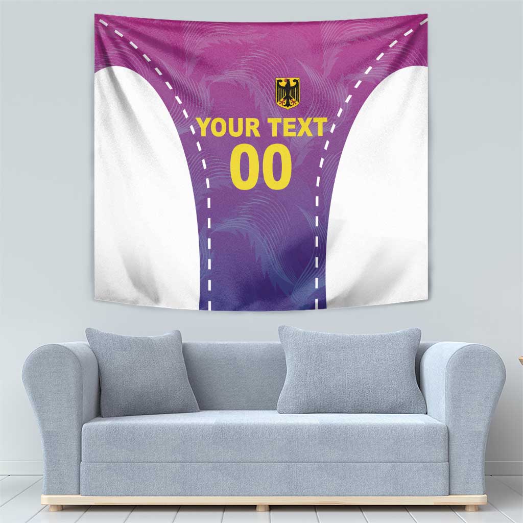 Custom Germany Football Tapestry Pink Version - Wonder Print Shop