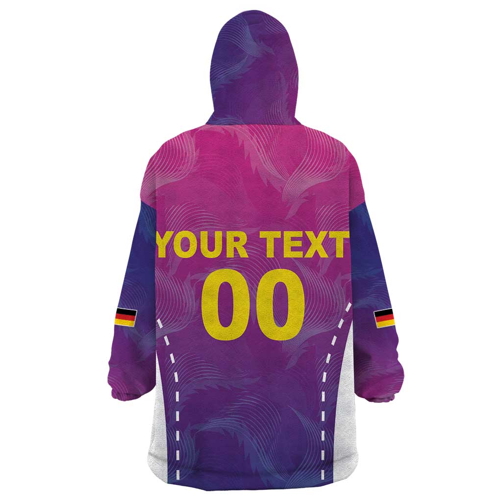 Custom Germany Football Wearable Blanket Hoodie Pink Version - Wonder Print Shop
