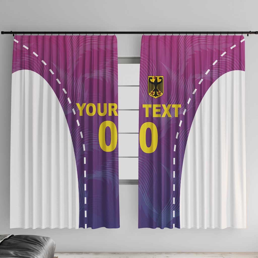 Custom Germany Football Window Curtain Pink Version - Wonder Print Shop