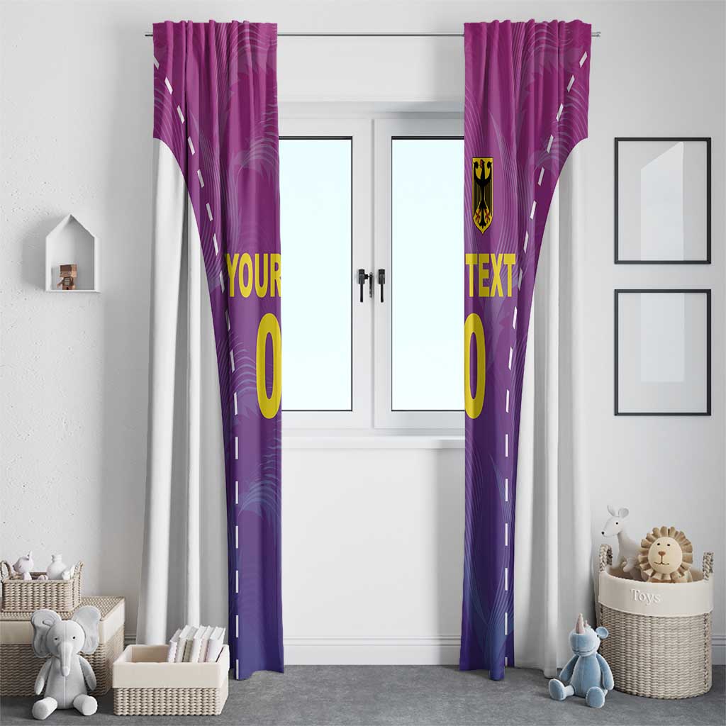 Custom Germany Football Window Curtain Pink Version - Wonder Print Shop