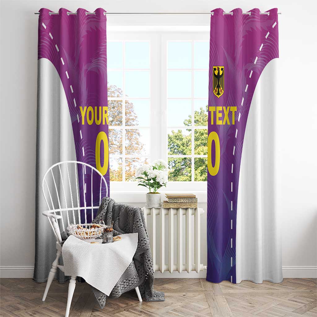 Custom Germany Football Window Curtain Pink Version - Wonder Print Shop