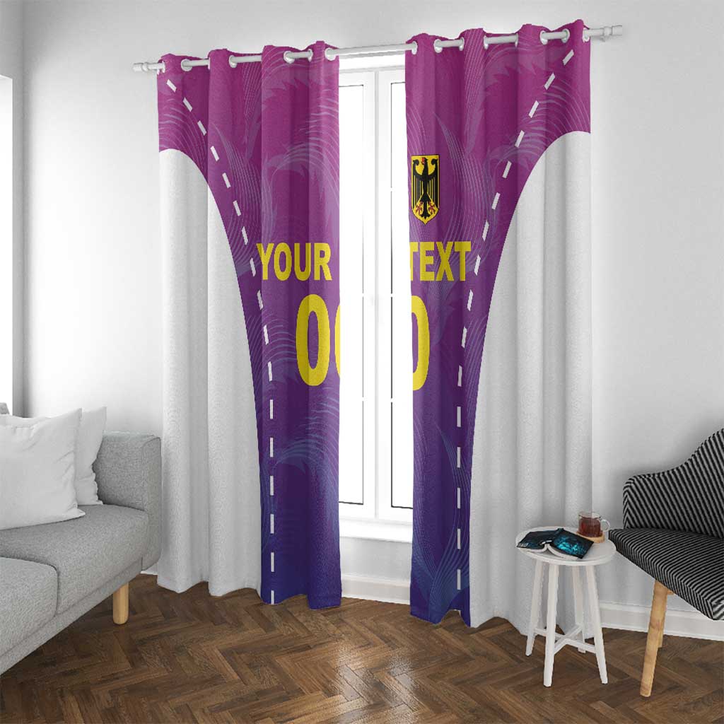 Custom Germany Football Window Curtain Pink Version - Wonder Print Shop