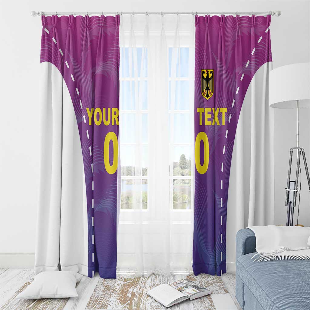 Custom Germany Football Window Curtain Pink Version - Wonder Print Shop