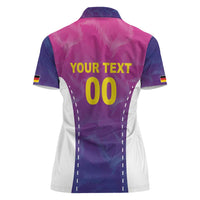 Custom Germany Football Women Polo Shirt Pink Version - Wonder Print Shop