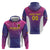 Custom Germany Football Zip Hoodie Pink Version - Wonder Print Shop