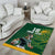 Custom Rugby South Africa Area Rug Springboks Mascot - Wonder Print Shop