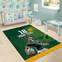 Custom Rugby South Africa Area Rug Springboks Mascot - Wonder Print Shop