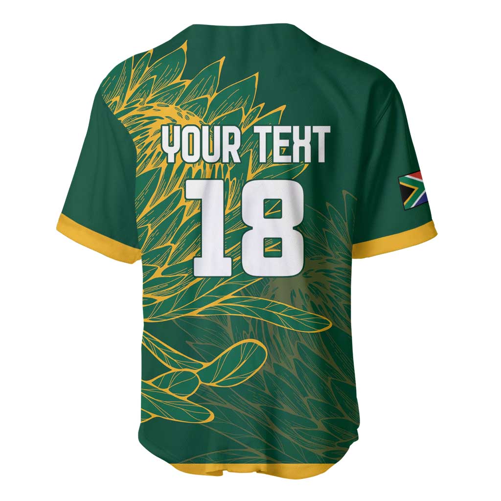 Custom Rugby South Africa Baseball Jersey Springboks Mascot - Wonder Print Shop