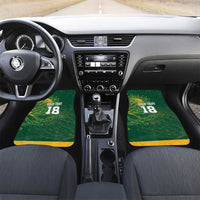 Custom Rugby South Africa Car Mats Springboks Mascot - Wonder Print Shop