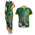 Custom Rugby South Africa Couples Matching Tank Maxi Dress and Hawaiian Shirt Springboks Mascot - Wonder Print Shop