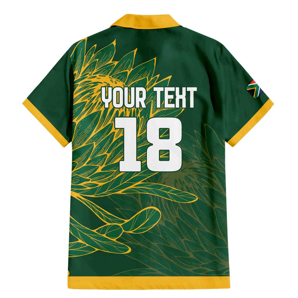 Custom Rugby South Africa Family Matching Mermaid Dress and Hawaiian Shirt Springboks Mascot - Wonder Print Shop
