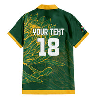 Custom Rugby South Africa Family Matching Mermaid Dress and Hawaiian Shirt Springboks Mascot - Wonder Print Shop