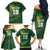 Custom Rugby South Africa Family Matching Off The Shoulder Long Sleeve Dress and Hawaiian Shirt Springboks Mascot - Wonder Print Shop