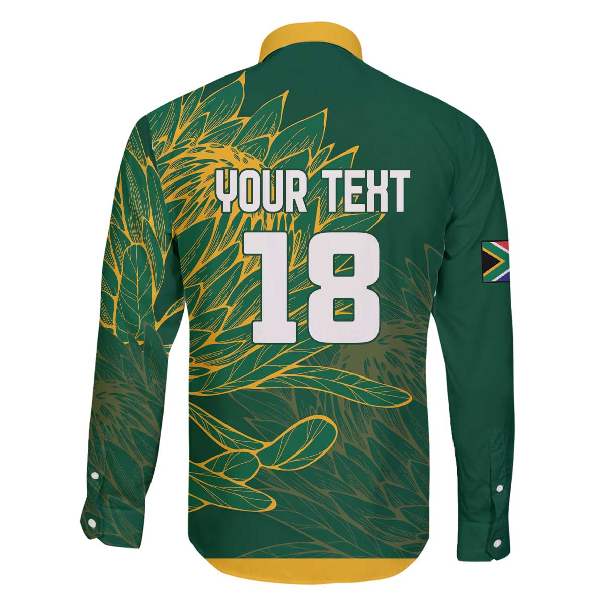Custom Rugby South Africa Family Matching Off The Shoulder Long Sleeve Dress and Hawaiian Shirt Springboks Mascot - Wonder Print Shop