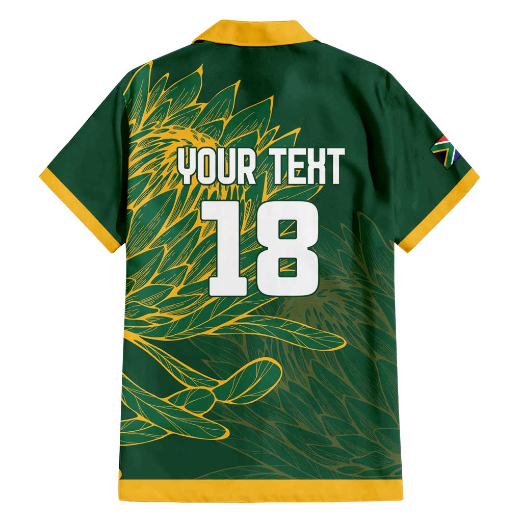 Custom Rugby South Africa Family Matching Off Shoulder Maxi Dress and Hawaiian Shirt Springboks Mascot - Wonder Print Shop