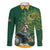 Custom Rugby South Africa Family Matching Off Shoulder Maxi Dress and Hawaiian Shirt Springboks Mascot - Wonder Print Shop