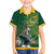 Custom Rugby South Africa Family Matching Short Sleeve Bodycon Dress and Hawaiian Shirt Springboks Mascot - Wonder Print Shop