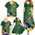 Custom Rugby South Africa Family Matching Summer Maxi Dress and Hawaiian Shirt Springboks Mascot - Wonder Print Shop
