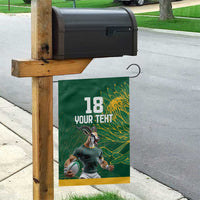 Custom Rugby South Africa Garden Flag Springboks Mascot - Wonder Print Shop