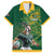 Custom Rugby South Africa Hawaiian Shirt Springboks Mascot - Wonder Print Shop