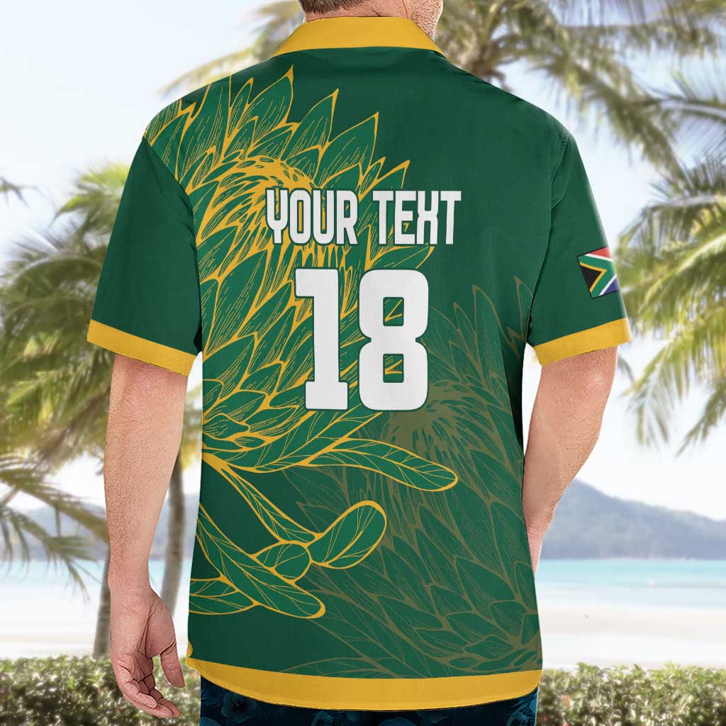Custom Rugby South Africa Hawaiian Shirt Springboks Mascot - Wonder Print Shop