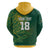 Custom Rugby South Africa Hoodie Springboks Mascot - Wonder Print Shop