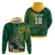 Custom Rugby South Africa Hoodie Springboks Mascot - Wonder Print Shop