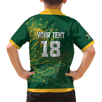 Custom Rugby South Africa Kid Hawaiian Shirt Springboks Mascot - Wonder Print Shop