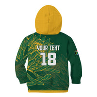 Custom Rugby South Africa Kid Hoodie Springboks Mascot - Wonder Print Shop