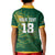 Custom Rugby South Africa Kid Polo Shirt Springboks Mascot - Wonder Print Shop