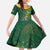 Custom Rugby South Africa Kid Short Sleeve Dress Springboks Mascot - Wonder Print Shop