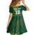 Custom Rugby South Africa Kid Short Sleeve Dress Springboks Mascot - Wonder Print Shop