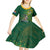 Custom Rugby South Africa Kid Short Sleeve Dress Springboks Mascot - Wonder Print Shop