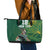 Custom Rugby South Africa Leather Tote Bag Springboks Mascot - Wonder Print Shop