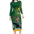 Custom Rugby South Africa Long Sleeve Bodycon Dress Springboks Mascot - Wonder Print Shop