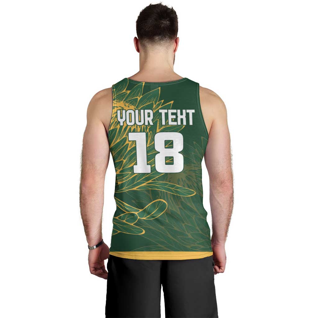 Custom Rugby South Africa Men Tank Top Springboks Mascot - Wonder Print Shop