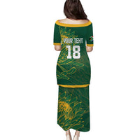 Custom Rugby South Africa Puletasi Springboks Mascot - Wonder Print Shop