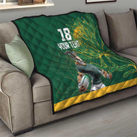 Custom Rugby South Africa Quilt Springboks Mascot - Wonder Print Shop